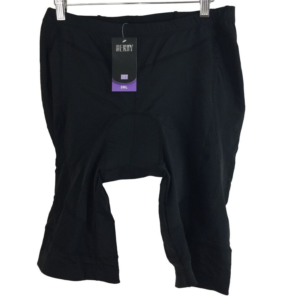 New Beroy Cycling Bike Shorts Black 3D Padded Adult Size 3XL
